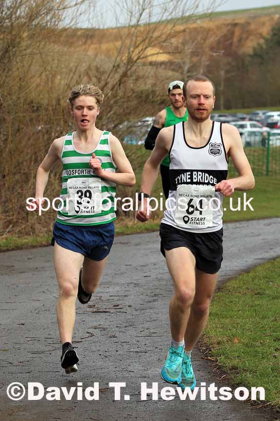 Senior Men and Veterans (Over 40s), 2023 NECAA Royal Signals Relays, Hetton le Hole, County Durham. Photo: David T. Hewitson/Sports for All Pics